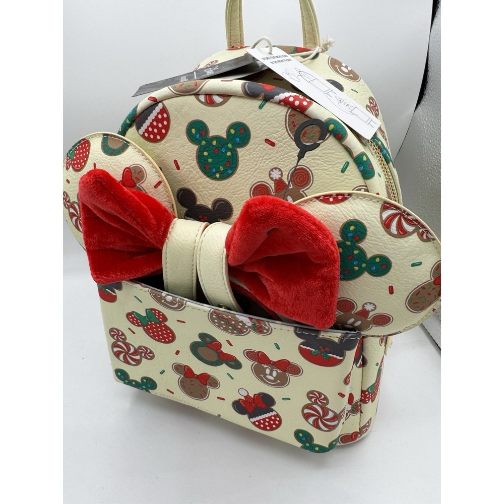 Loungefly Disney Christmas Cookies Mini Backpack and Ears Set New w Tags B